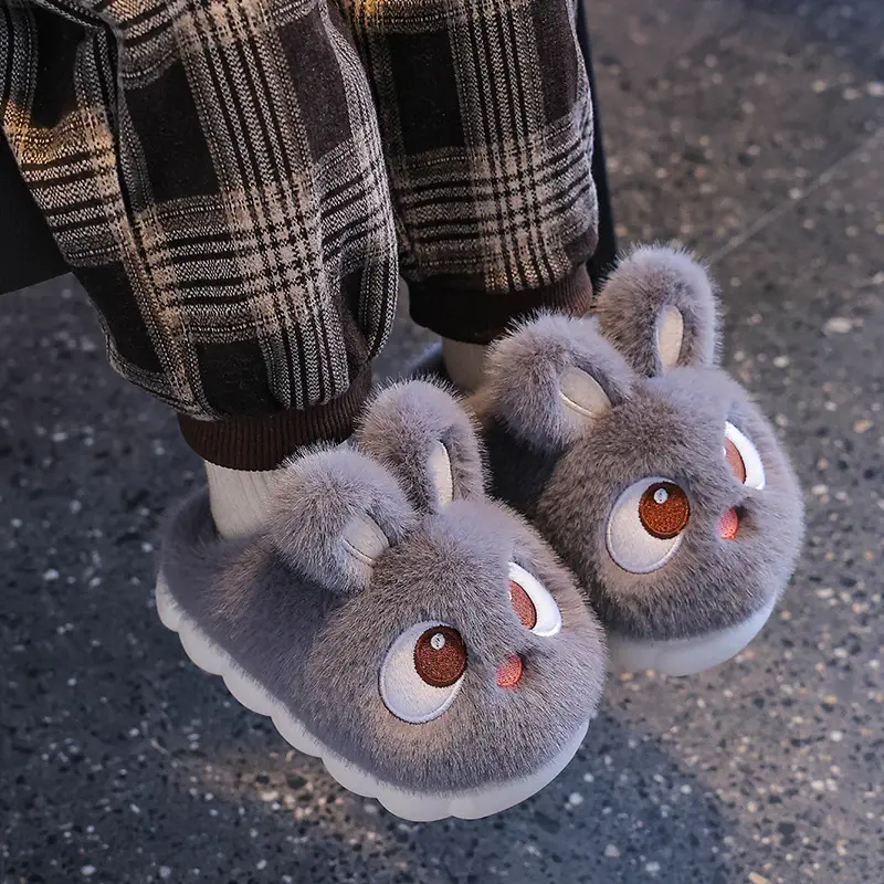 2025 New Cute Children's Cotton Slippers Winter Boys and Girls Indoor Home Non-Slip Warmth Covered with Stuffed - Image 17