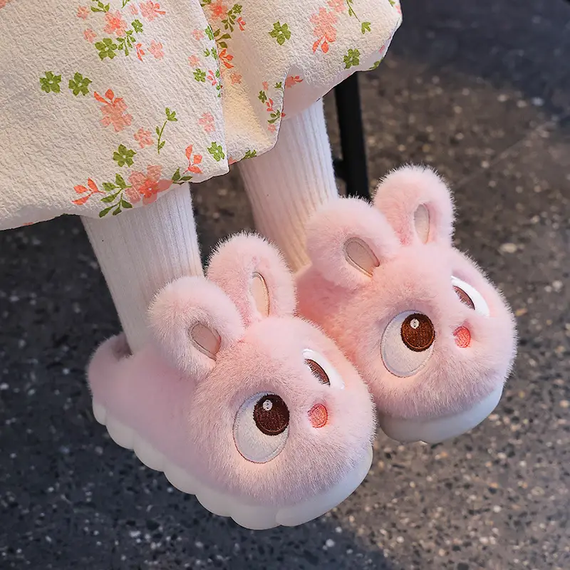 2025 New Cute Children's Cotton Slippers Winter Boys and Girls Indoor Home Non-Slip Warmth Covered with Stuffed - Image 18
