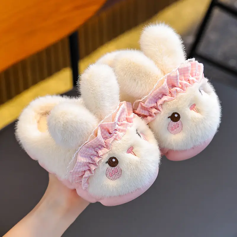 2025 New Cute Children's Cotton Slippers Winter Boys and Girls Indoor Home Non-Slip Warmth Covered with Stuffed - Image 11