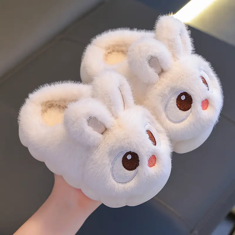 2025 New Cute Children's Cotton Slippers Winter Boys and Girls Indoor Home Non-Slip Warmth Covered with Stuffed - Image 4