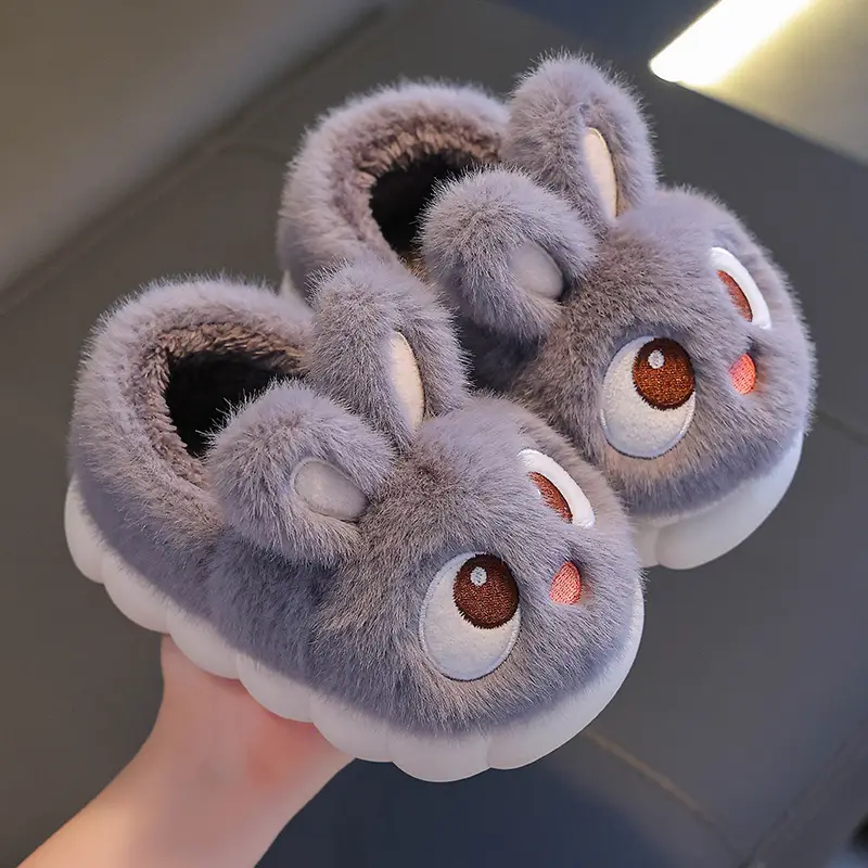 2025 New Cute Children's Cotton Slippers Winter Boys and Girls Indoor Home Non-Slip Warmth Covered with Stuffed - Image 6