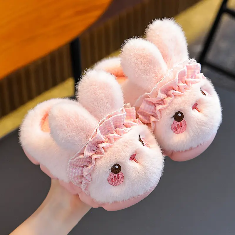 2025 New Cute Children's Cotton Slippers Winter Boys and Girls Indoor Home Non-Slip Warmth Covered with Stuffed - Image 9