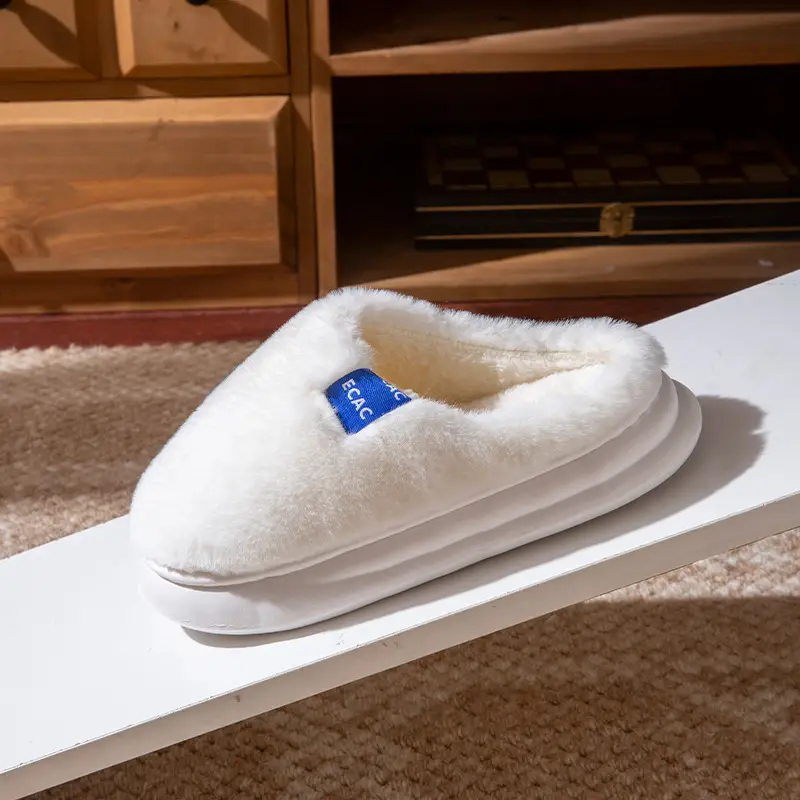 Women Cotton Fleece Slippers Winter Warm Indoor Outdoor - Image 9