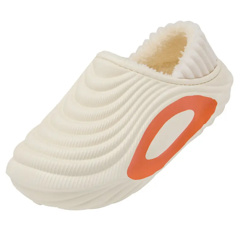Waterproof Cotton Slippers for Men Women Winter Indoor Non-Slip