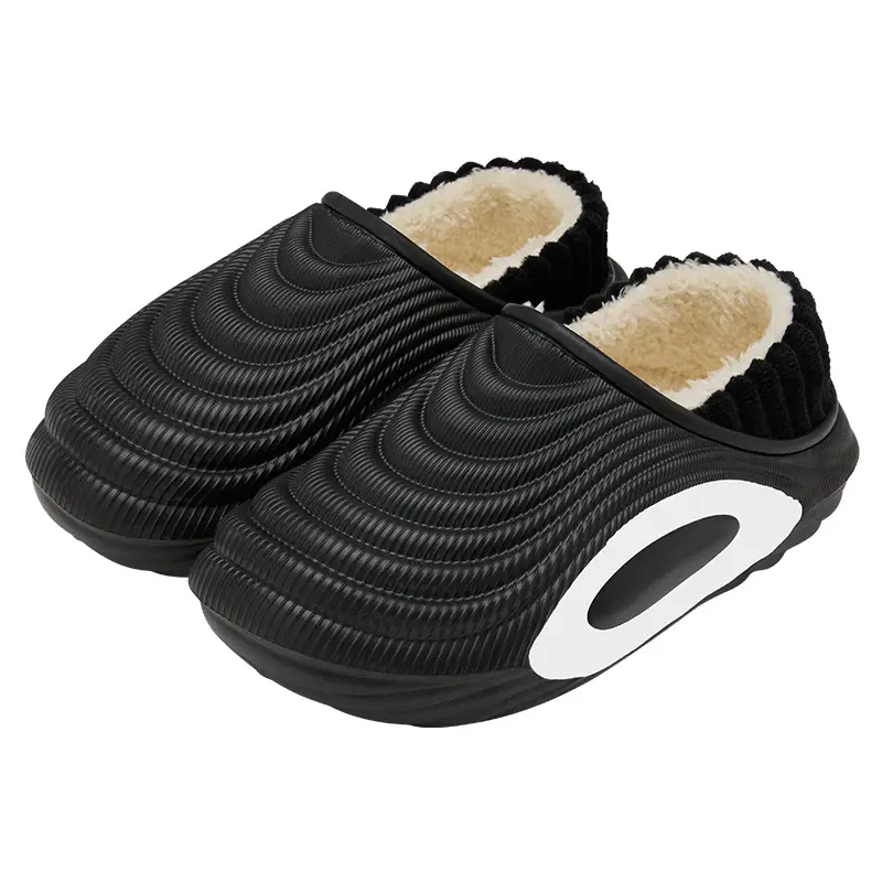 Waterproof Cotton Slippers for Men Women Winter Indoor Non-Slip