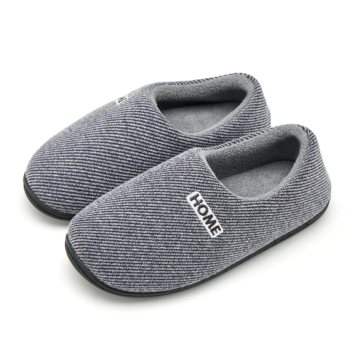 Cotton Home Slippers for Men Winter Warm Non-Slip - Image 3