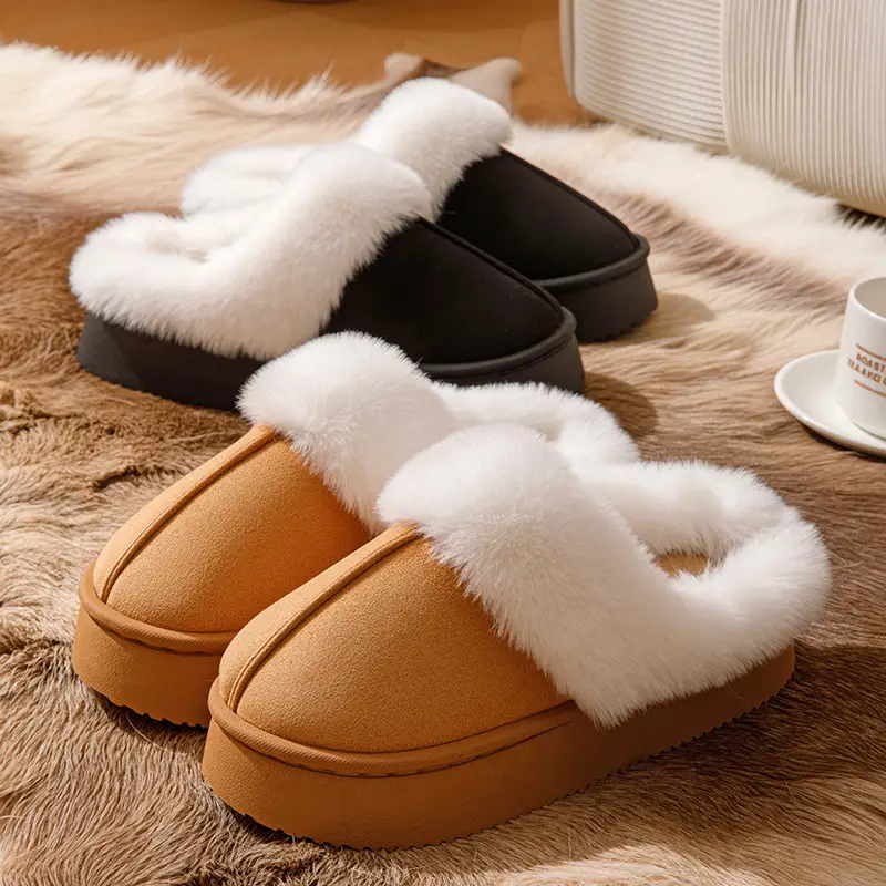 Thick-Soled Cotton Slippers for Women in Winter 2025 New Indoor Home Non-Slip Warm Couple Outer Wear Cotton Slippers for Women in Winter - Image 13