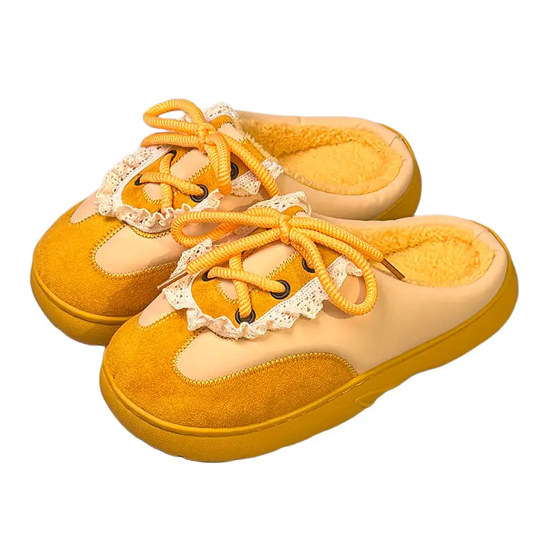 Girls' Cotton Slippers, Women's Winter Cotton Slippers, Soft-Soled, Comfortable, Non-Slip, Warm, Thick-Soled, Winter Home Cotton Slippers - Image 7