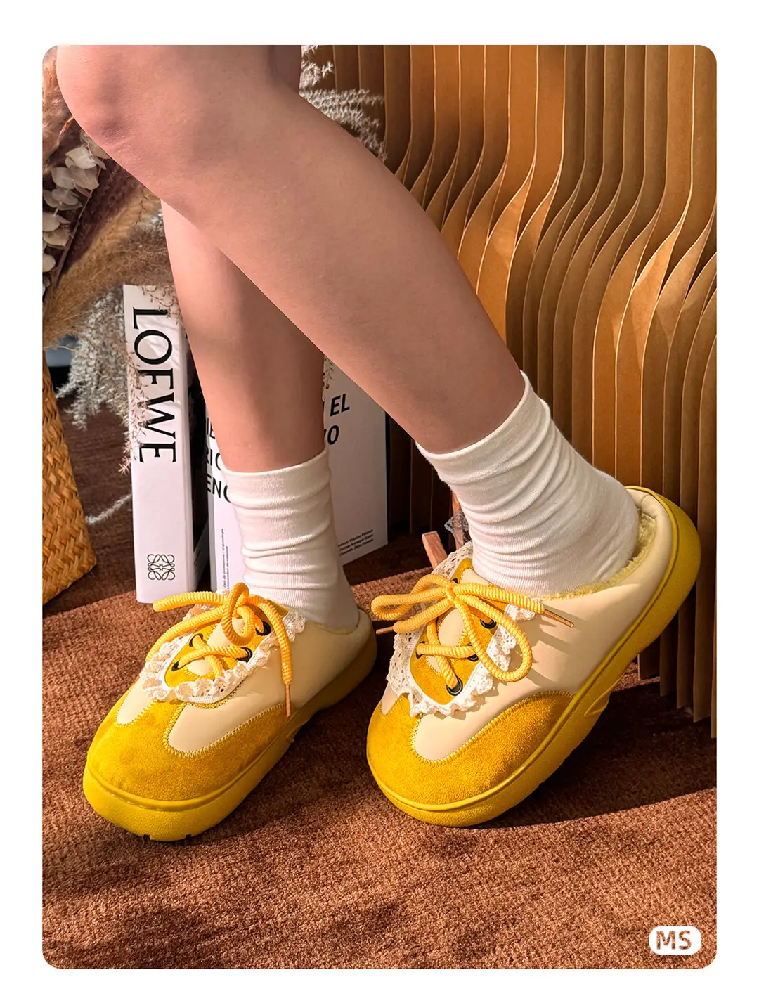 Girls' Cotton Slippers, Women's Winter Cotton Slippers, Soft-Soled, Comfortable, Non-Slip, Warm, Thick-Soled, Winter Home Cotton Slippers — feature 3