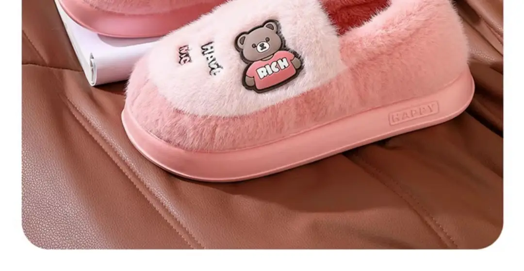Cotton Slippers for Men Winter 2025 New Style Bag Heel Indoor Home Thick-Soled Plush Warm Cotton Shoes for Men Wholesale — feature 4
