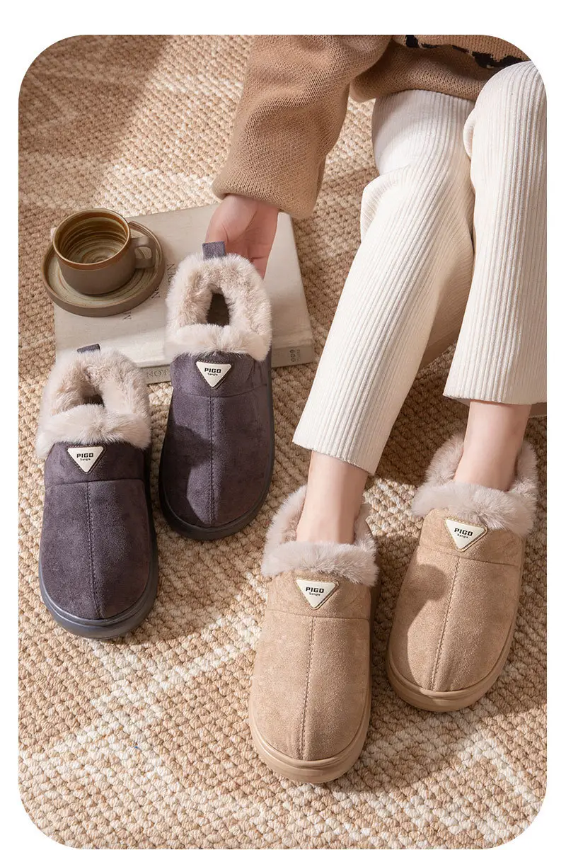 Women Winter Fleece Lined Snow Boots Brown — feature 4
