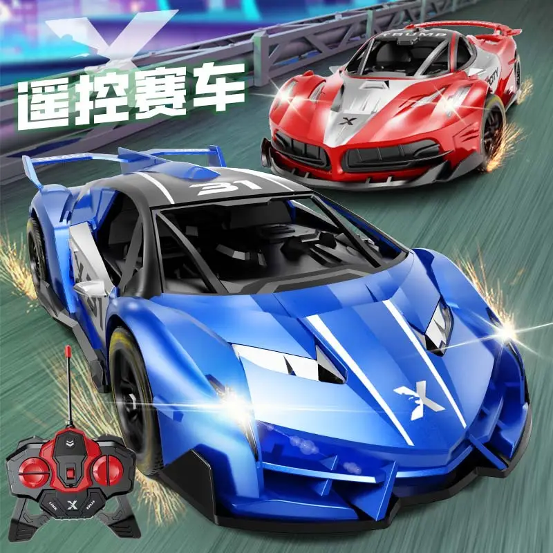 1:22 Rechargeable Remote Control Police Car Electric Double Light Can Drive Door Drift Racing Car 6-12 Years Old Boy Toy Wholesale