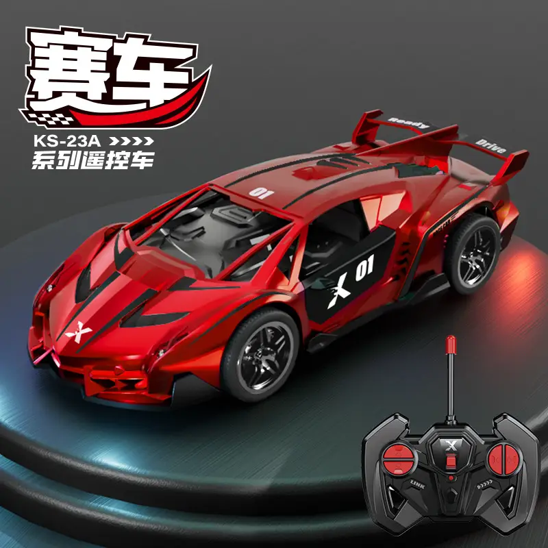 1:22 Rechargeable Remote Control Police Car Electric Double Light Can Drive Door Drift Racing Car 6-12 Years Old Boy Toy Wholesale
