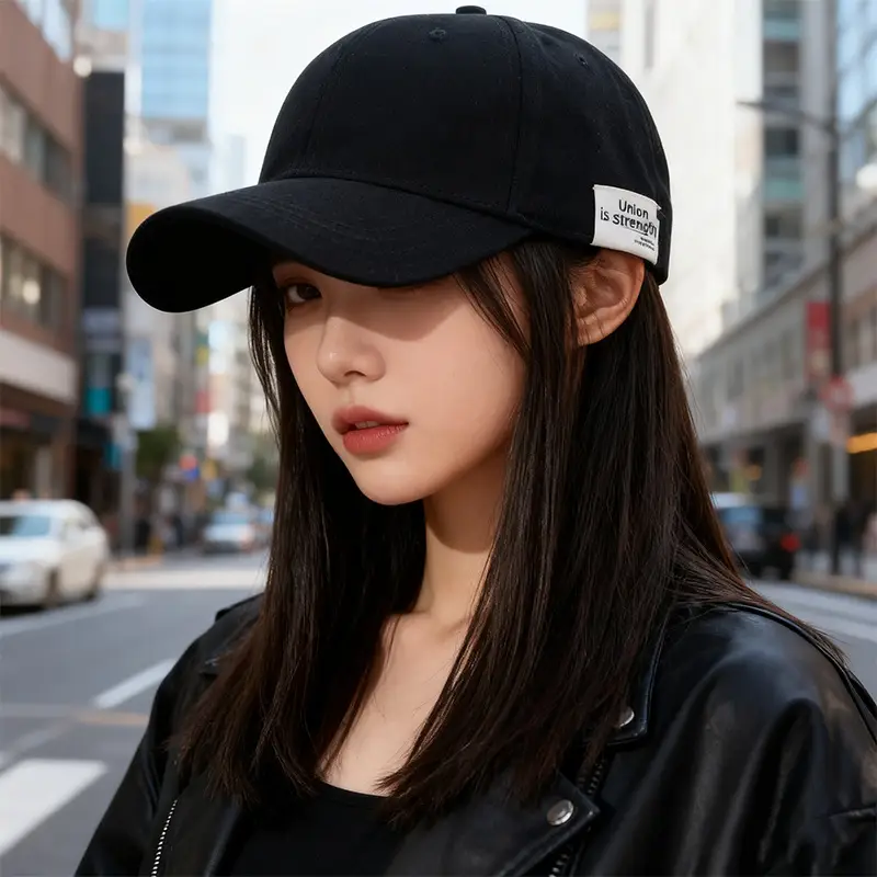 Women Wide-Brimmed Sun Hat with Letter Embroidery - Image 10