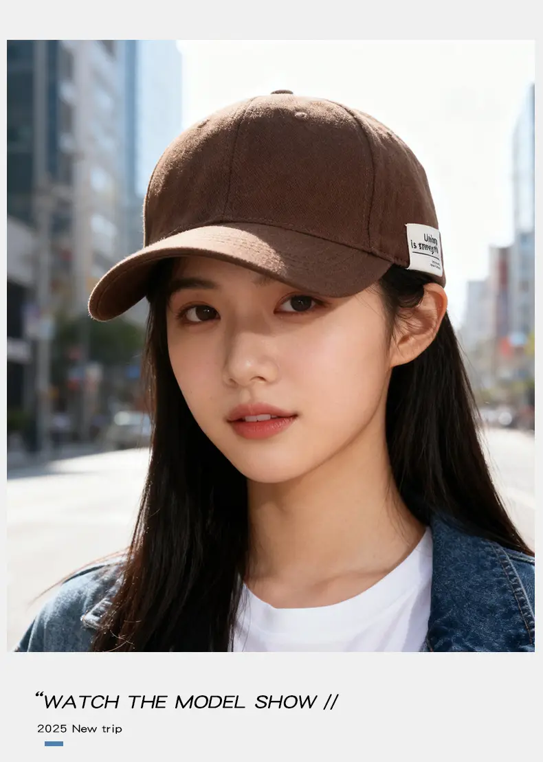 Women Wide-Brimmed Sun Hat with Letter Embroidery — feature 10