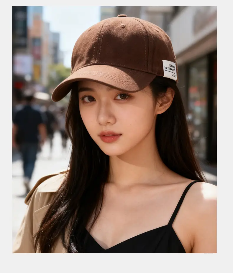 Women Wide-Brimmed Sun Hat with Letter Embroidery — feature 11