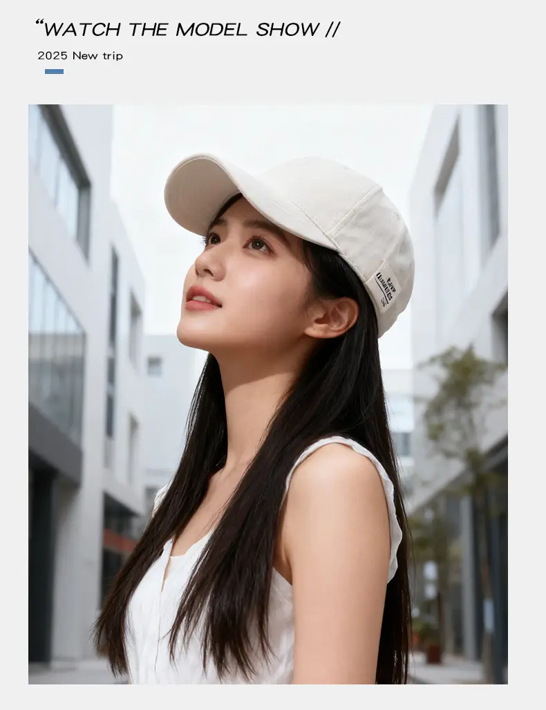 Women Wide-Brimmed Sun Hat with Letter Embroidery — feature 15