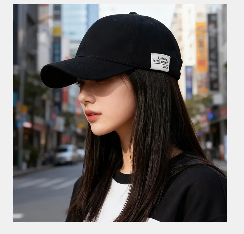 Women Wide-Brimmed Sun Hat with Letter Embroidery — feature 3