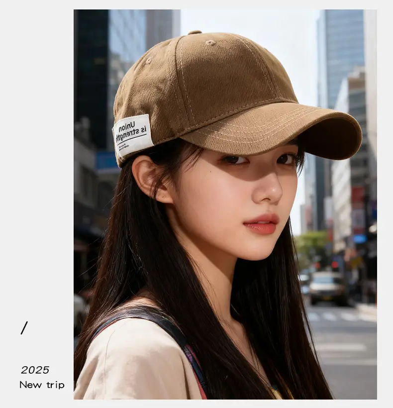 Women Wide-Brimmed Sun Hat with Letter Embroidery — feature 5