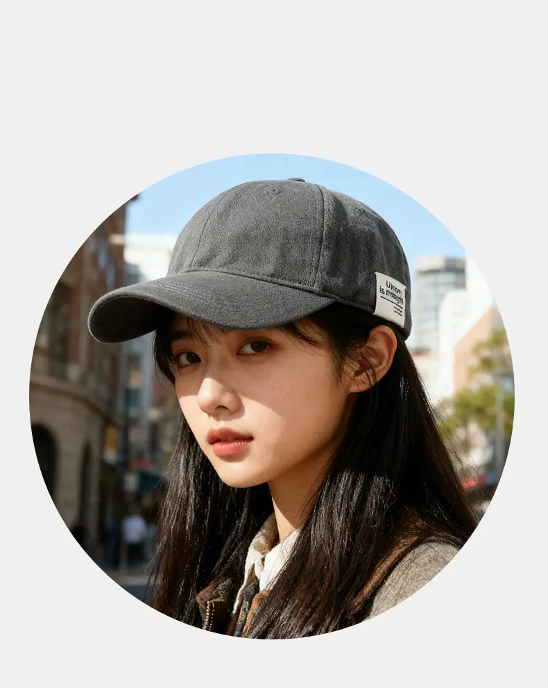 Women Wide-Brimmed Sun Hat with Letter Embroidery — feature 7