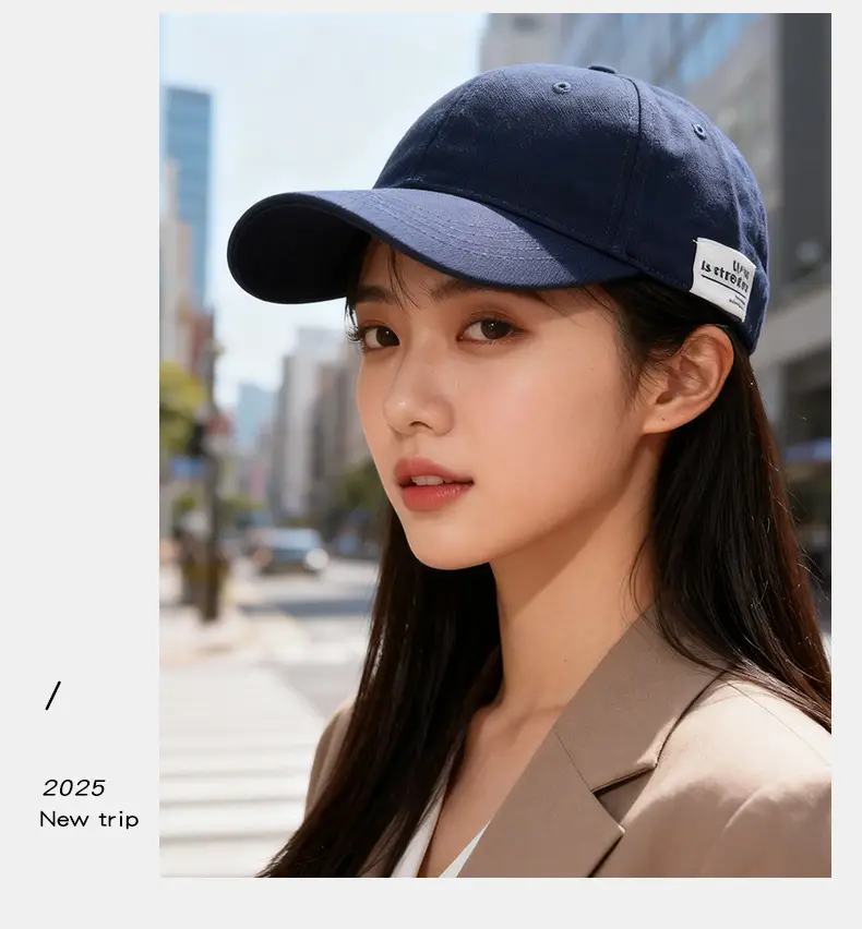 Women Wide-Brimmed Sun Hat with Letter Embroidery — feature 9