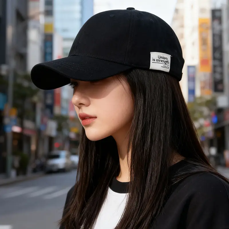 Women Wide-Brimmed Sun Hat with Letter Embroidery - Image 3