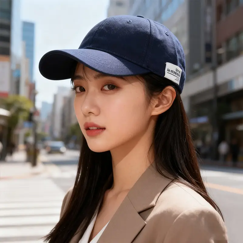 Women Wide-Brimmed Sun Hat with Letter Embroidery - Image 5
