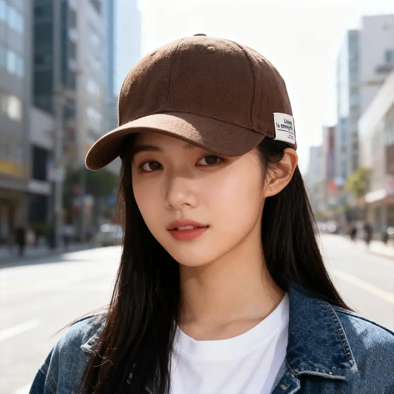 Women Wide-Brimmed Sun Hat with Letter Embroidery - Image 6