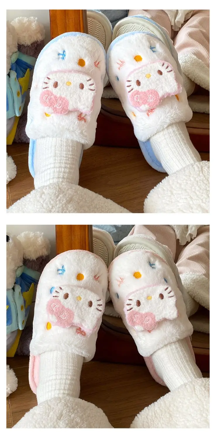 New Arrival Cute Cat Slippers for Women Warm Plush Cotton — feature 13