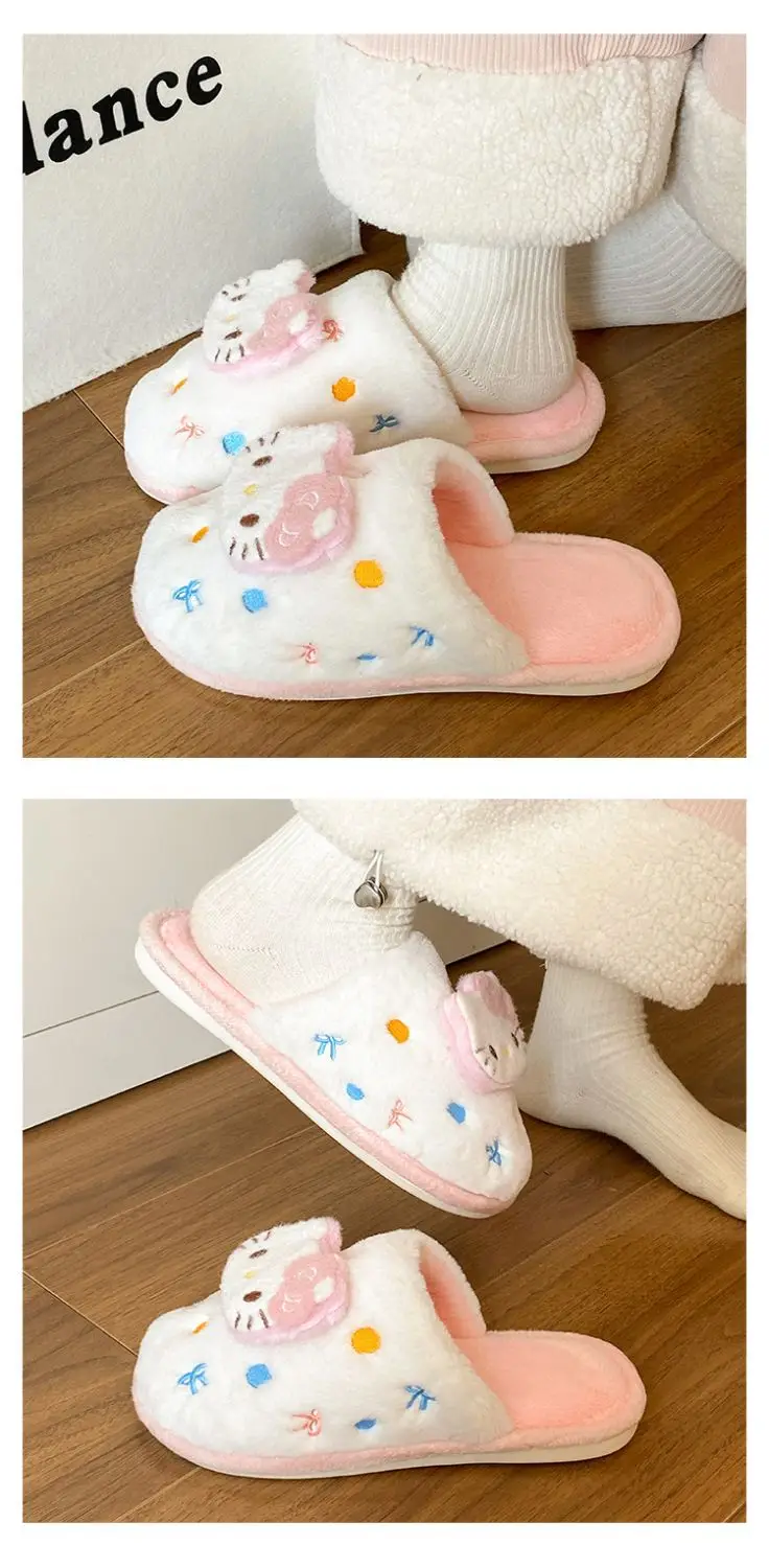 New Arrival Cute Cat Slippers for Women Warm Plush Cotton — feature 16