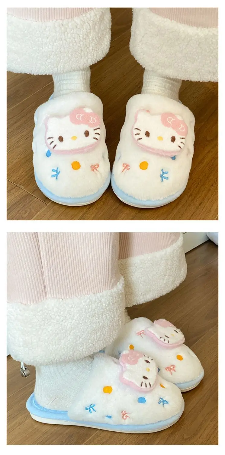 New Arrival Cute Cat Slippers for Women Warm Plush Cotton — feature 17