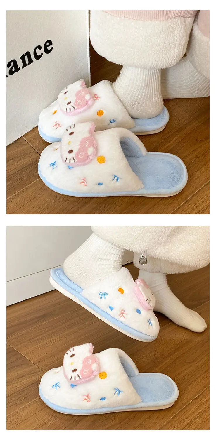 New Arrival Cute Cat Slippers for Women Warm Plush Cotton — feature 18