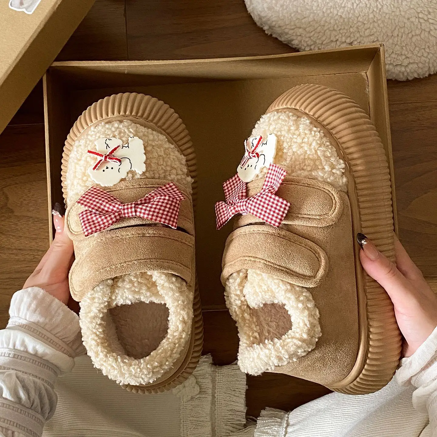 New Winter Plush Fleece Lined Loafers for Women - Image 4