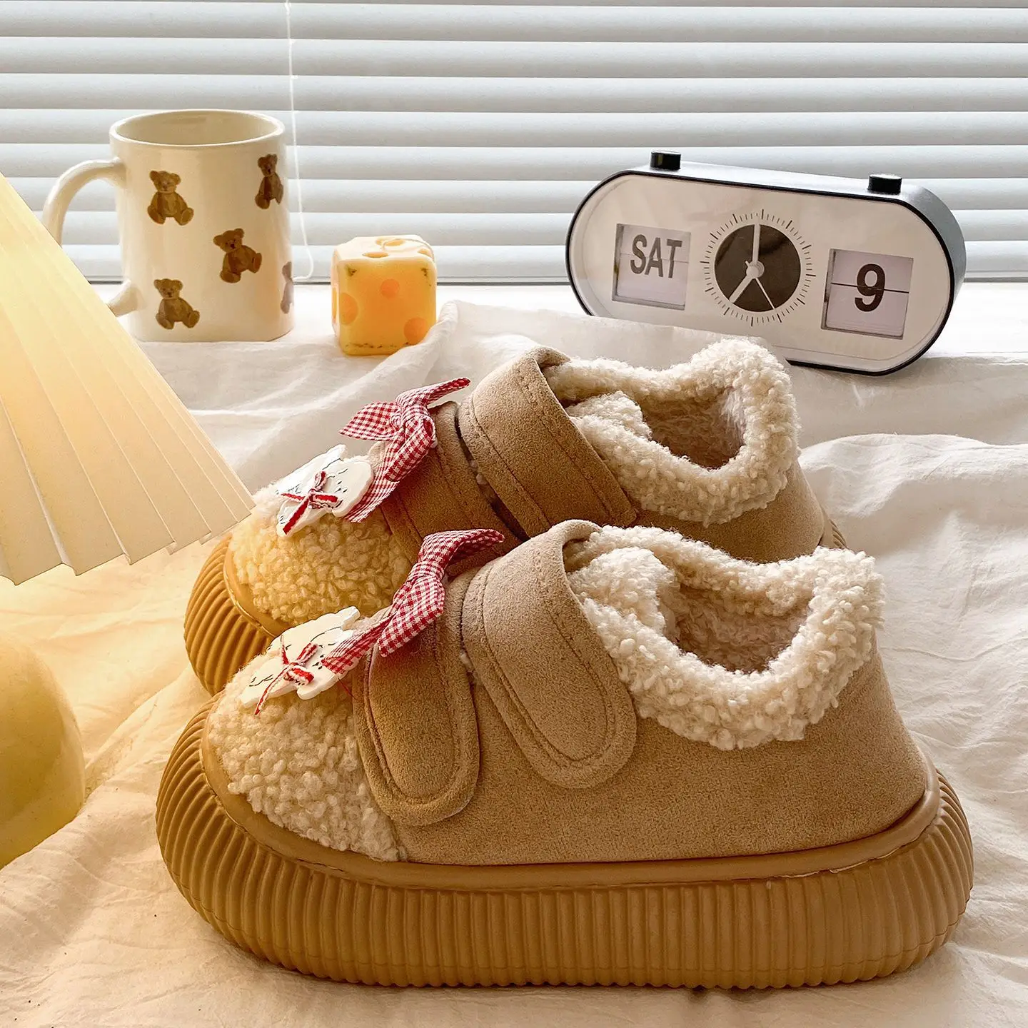 New Winter Plush Fleece Lined Loafers for Women - Image 5