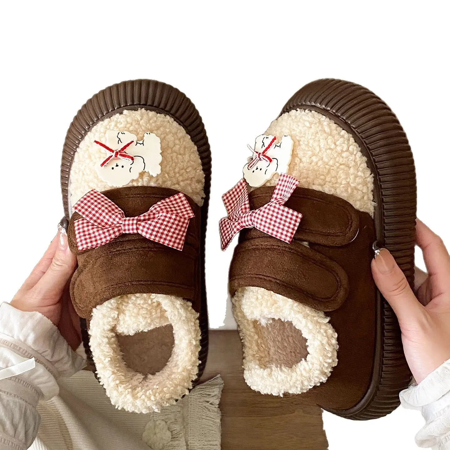 New Winter Plush Fleece Lined Loafers for Women - Image 8