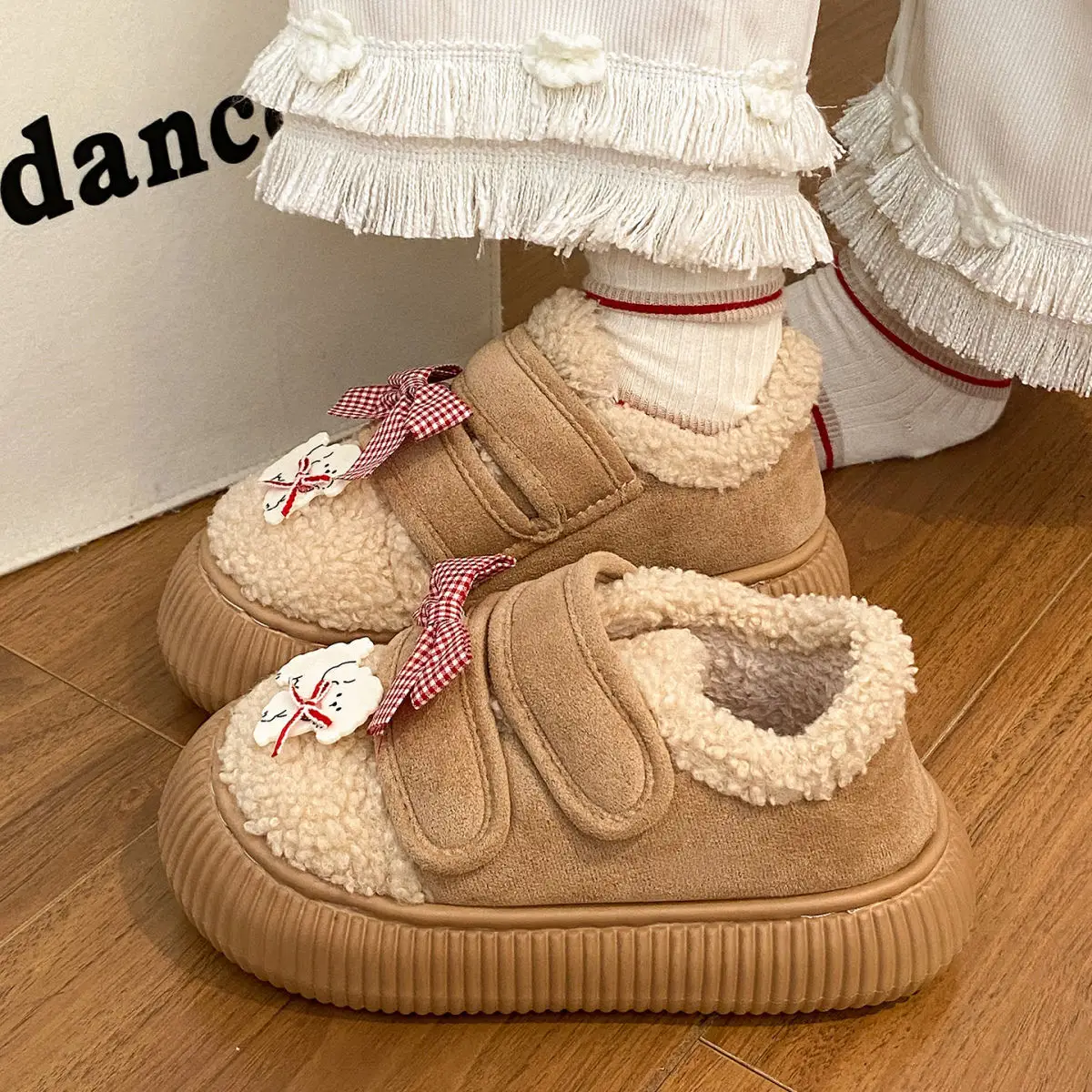 New Winter Plush Fleece Lined Loafers for Women — feature 25