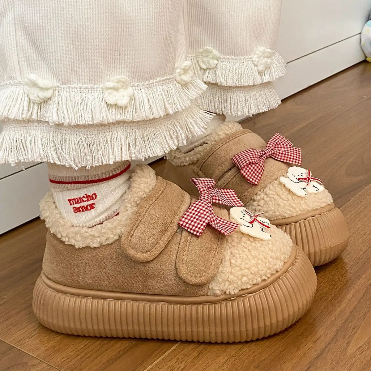New Winter Plush Fleece Lined Loafers for Women — feature 26