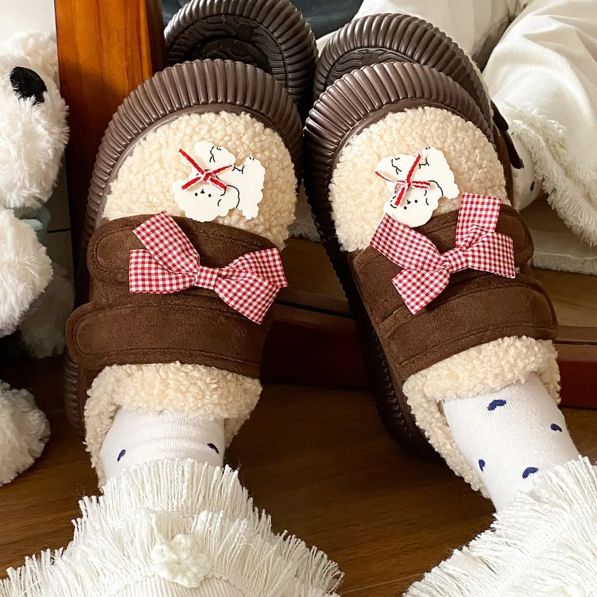 New Winter Plush Fleece Lined Loafers for Women — feature 28