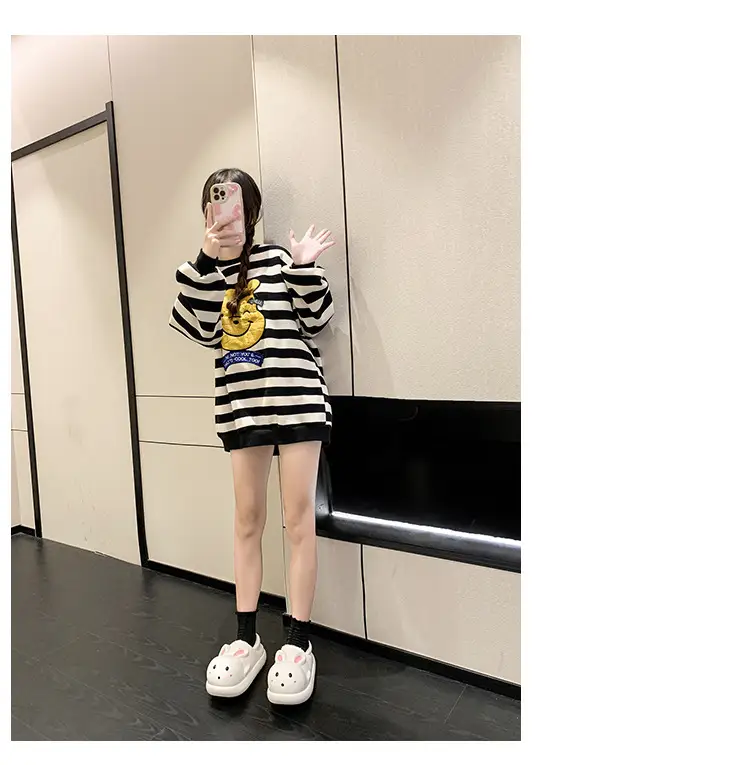 Women's Cute Cartoon Rabbit Cotton Slippers White — feature 14