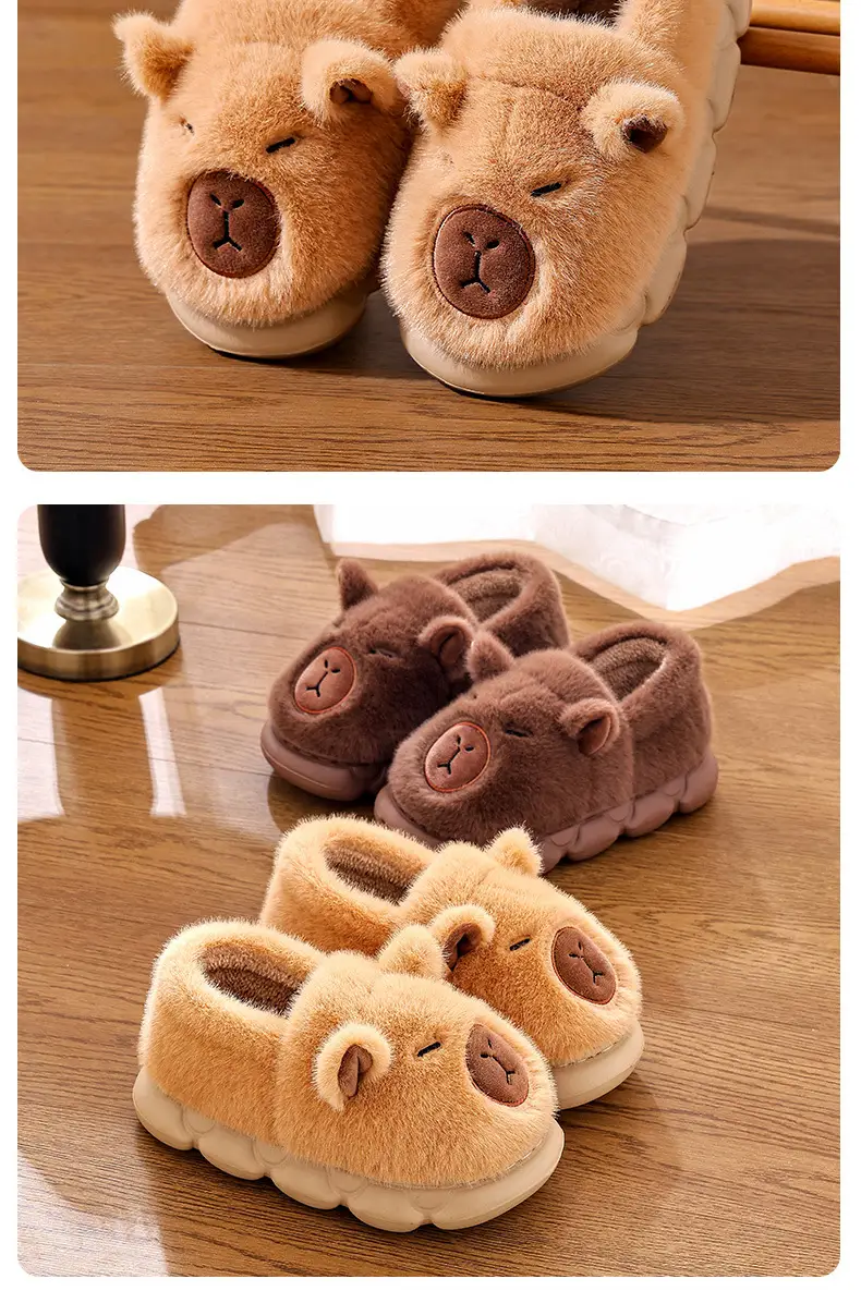 Winter Warm Bear Slippers for Men Non-Slip Soft — feature 17