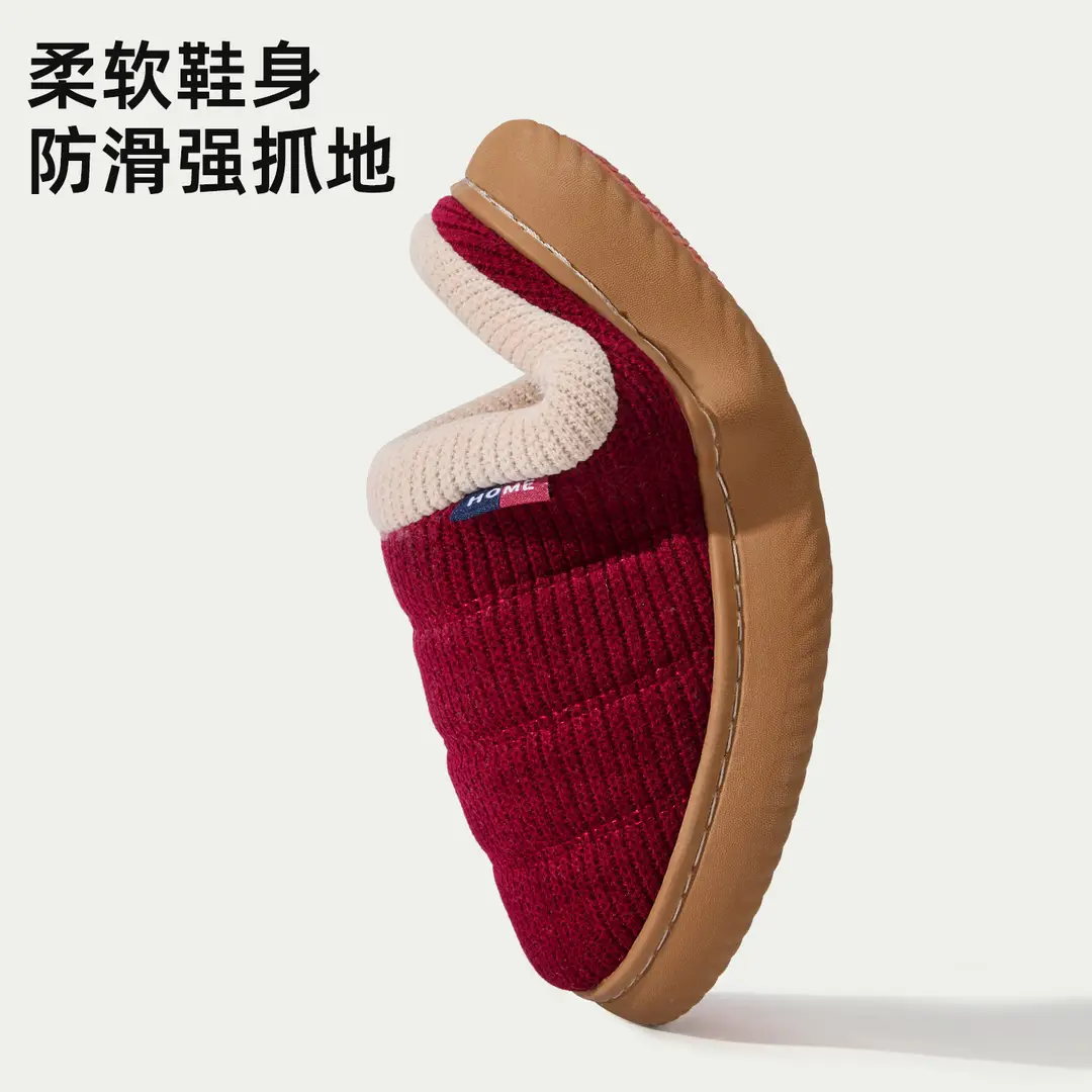 Cotton Slippers for Women Winter 2025 New Indoor Home Warm Waterproof Anti-Slip Home Slippers for Men Autumn and Winter Couples - Image 9