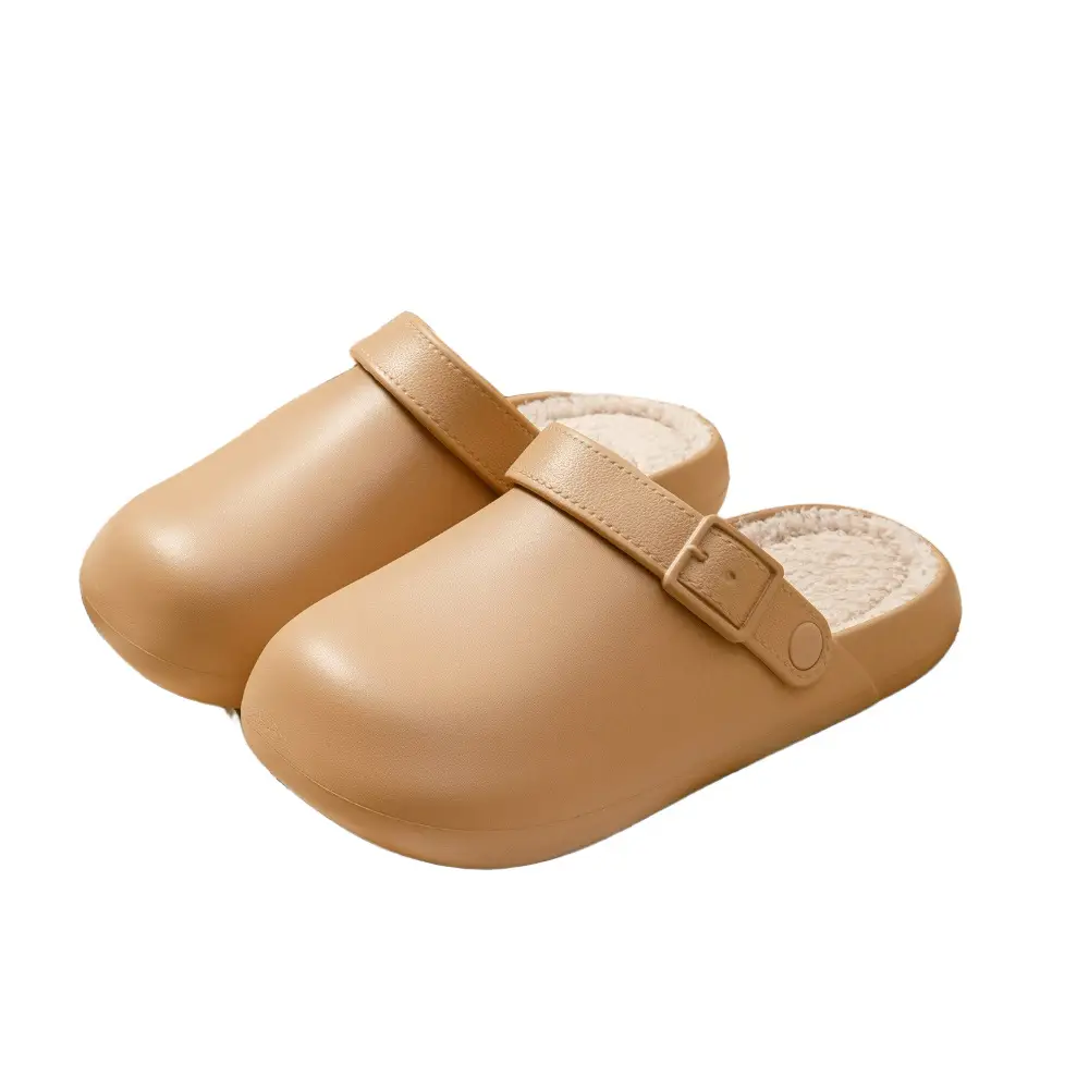 Birkenstock Cotton Slippers for Women Winter 2026 New Model Non-Slip Thick-Soled Plush Warm Waterproof Suitable for Outdoor Wear Non-Slip Couple's Cotton Slippers - Image 8