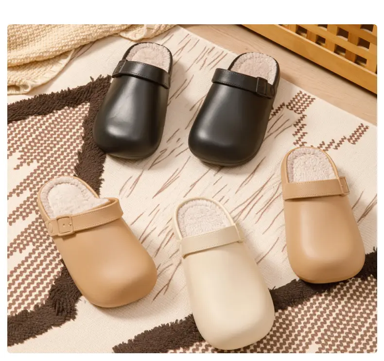 Birkenstock Cotton Slippers for Women Winter 2026 New Model Non-Slip Thick-Soled Plush Warm Waterproof Suitable for Outdoor Wear Non-Slip Couple's Cotton Slippers — feature 11