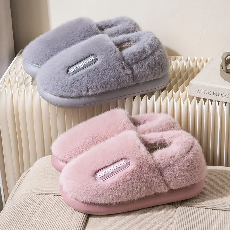 Women Cotton Slippers Autumn Winter Anti-Slip Warm - Image 7