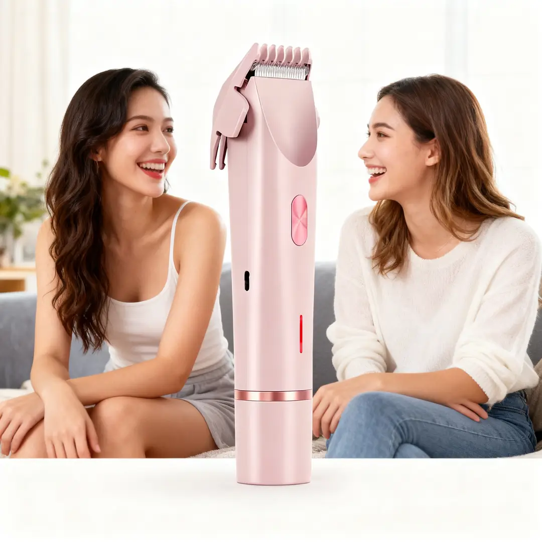 Cross-Border Popular Women's Shaver Electric Double-Head Hair Clipper Body Hair Remover Private Parts Full Body Hair Removal Device — feature 2