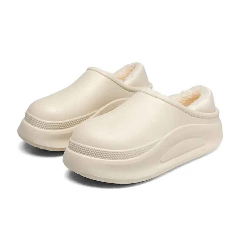Cross-Border Cotton Slippers for Men in Winter, Velvet, Warm, Waterproof, Fashionable Home and Outdoor Two-Wear Cotton Shoes, Couple Furry Slippers - Image 20