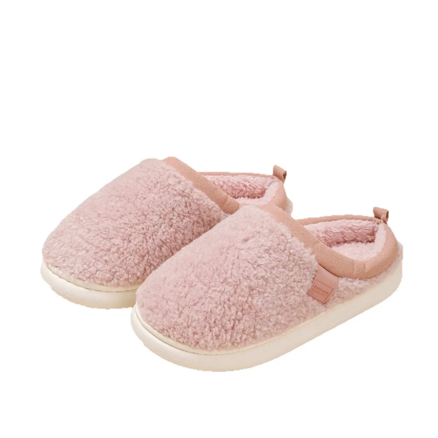 Silent Cotton Slippers Women Pink Winter Autumn - Image 9