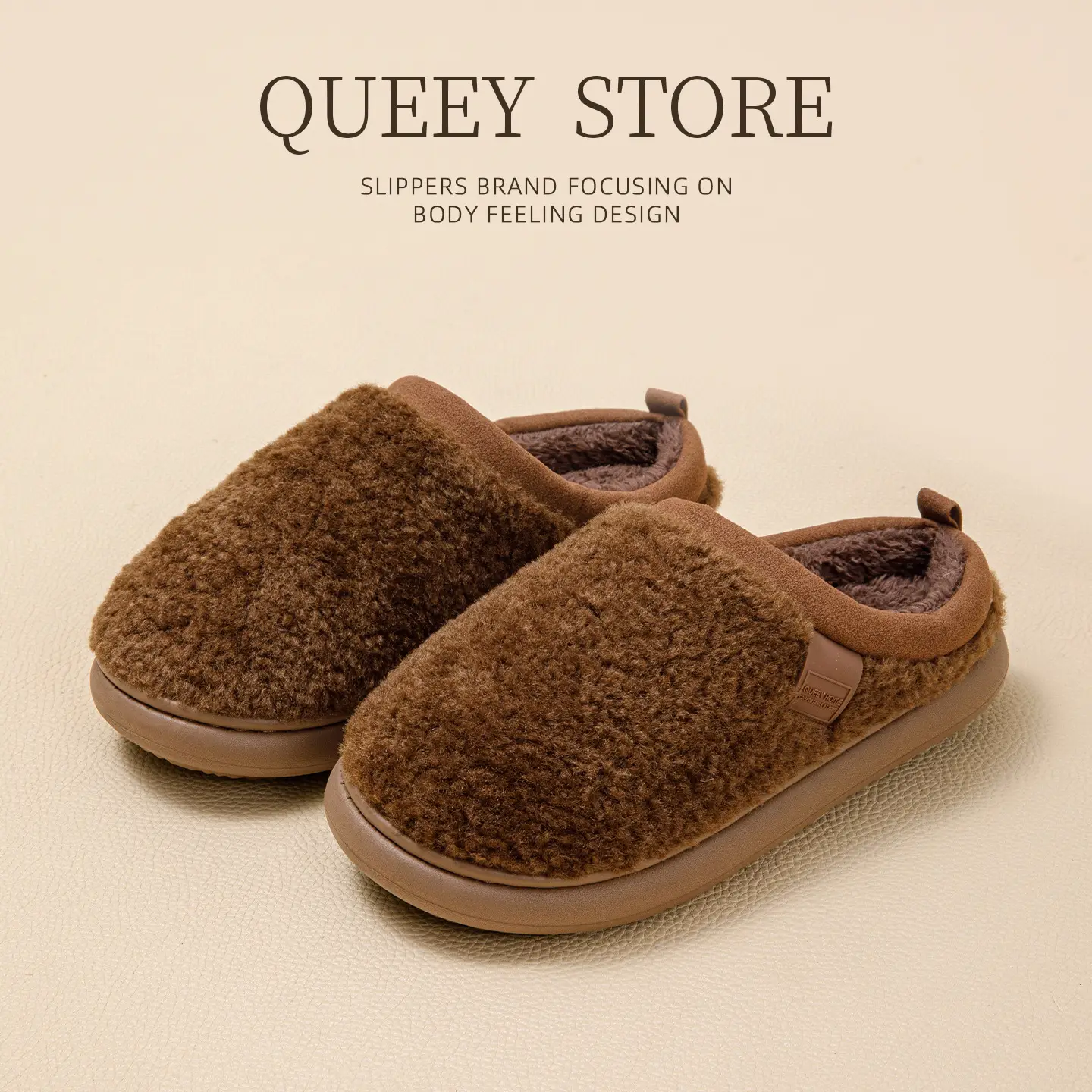 Silent Cotton Slippers Women Pink Winter Autumn - Image 4