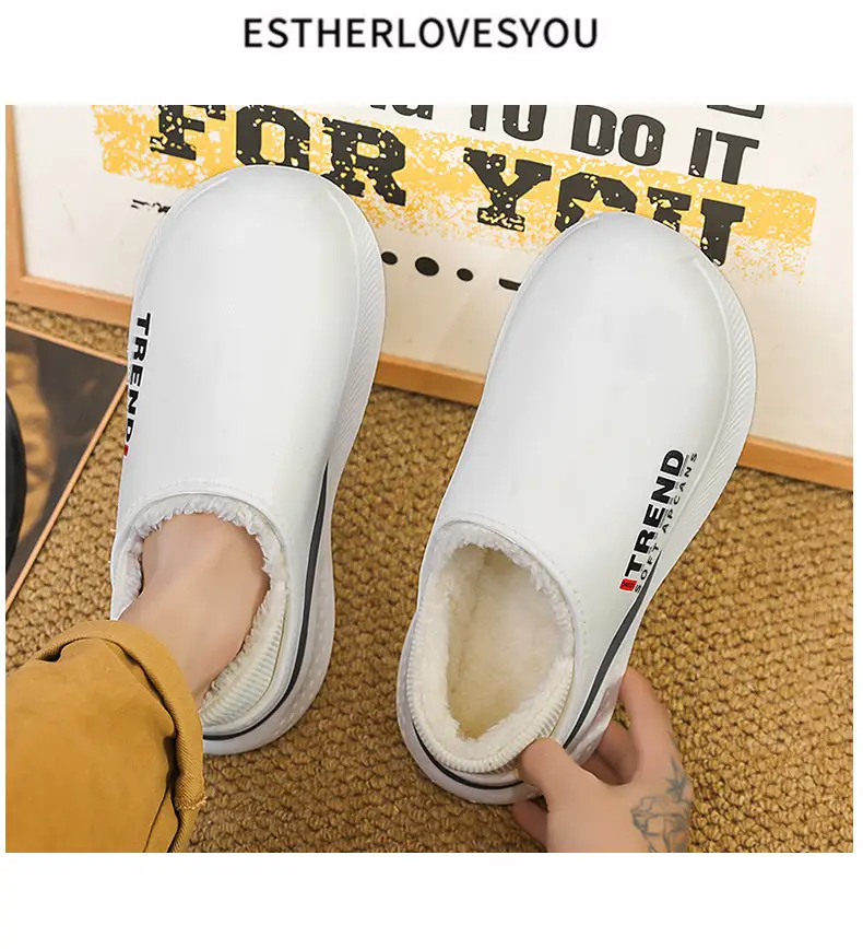 Men's Grey Cotton Slip-On Winter Sneakers Warm — feature 9