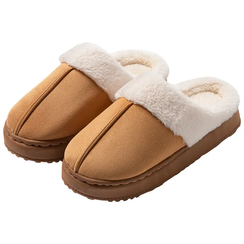 Plush Cotton Slippers, Thickened Winter Home Fleece-Lined, Can Be Worn Outside, Warm Couple Slippers, Cotton Slippers That Feel Like Stepping on Shit - Image 8